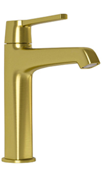 Смеситель для раковины RGW Shower Panels SP-301G золото брашированное