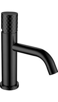 Смеситель для раковины BOHEME Stick 121-BB Black ручка Diamond