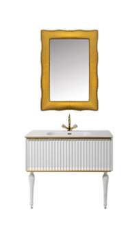 Комплект мебели ARMADI ART Vallessi Avantgarde Canale 100 белый, фурнитура золото