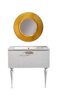 Комплект мебели ARMADI ART Vallessi Avantgarde Linea 100 белый, фурнитура золото